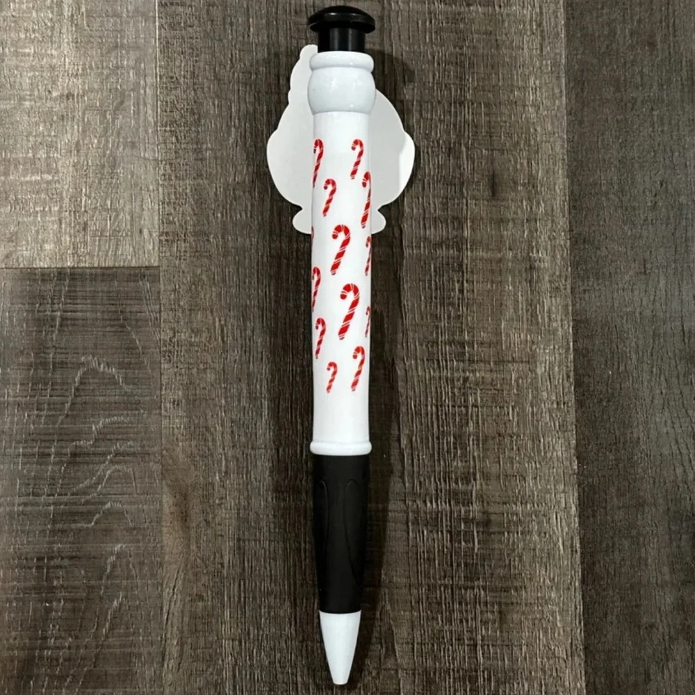 💞 New 11” Jumbo Penguin Christmas Pen with Candy Cane Design
